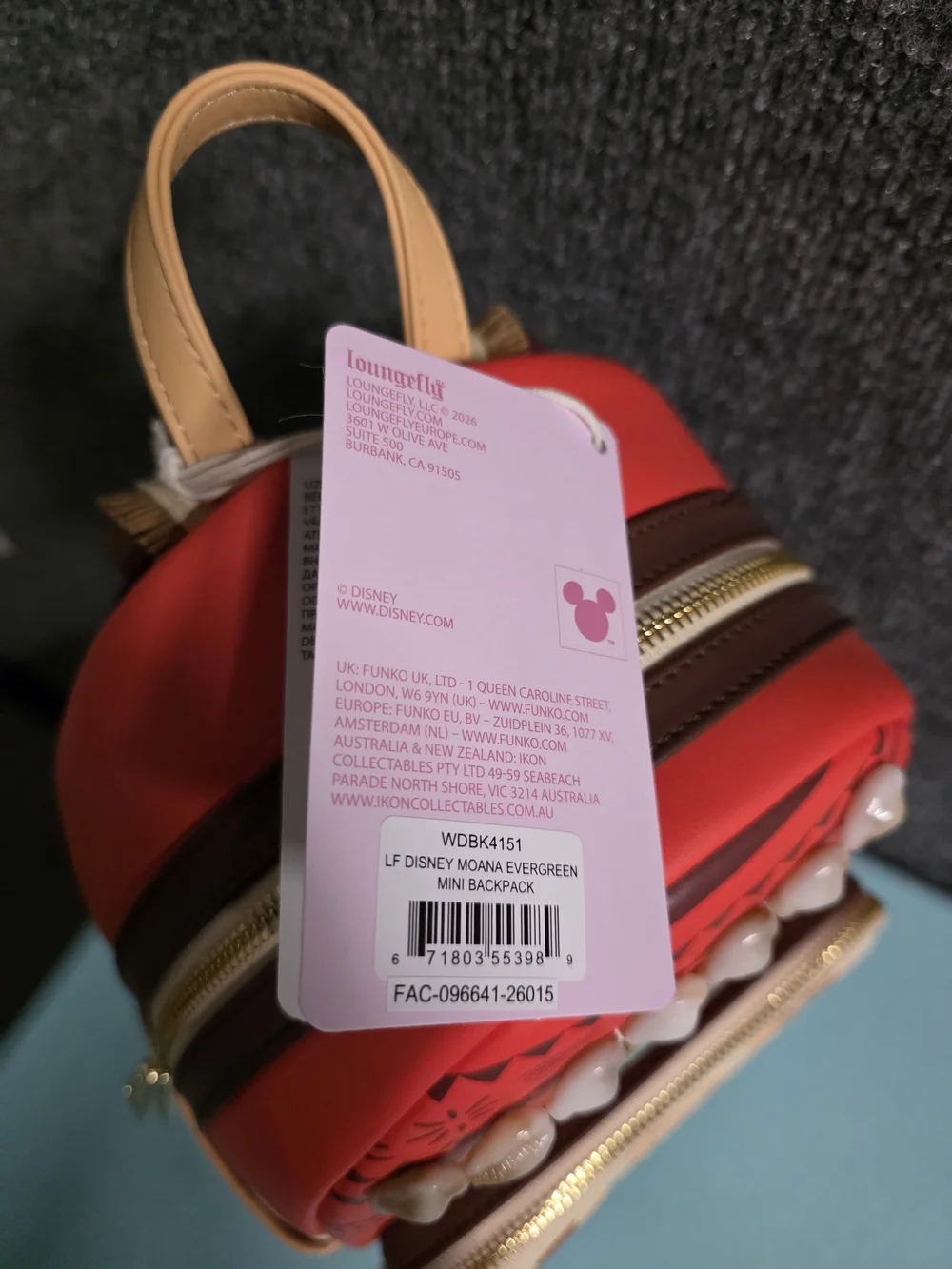 Moana Loungefly Mini Backpack